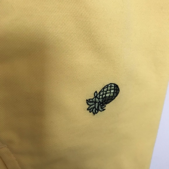 Yellow brooks brothers pineapple pants - Picture 2 of 5